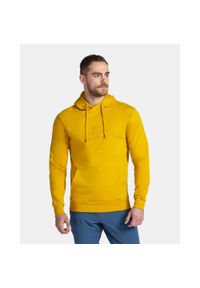Męska bawełniana bluza z kapturem Kilpi LAGOA-M. Typ kołnierza: kaptur. Kolor: żółty. Materiał: bawełna