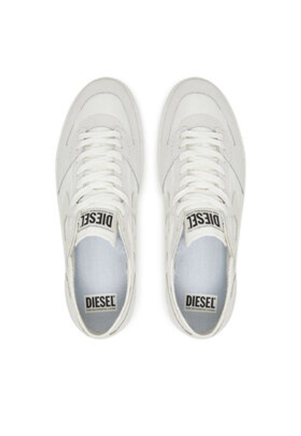 Diesel Sneakersy S-Leroji D-1 Low Y03489P8119 Biały. Kolor: biały. Materiał: zamsz, skóra