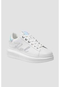 Karl Lagerfeld - KARL LAGERFELD Białe sneakersy damskie KAPRI Signia Lace Lthr, Rozmiar 41. Kolor: biały #2