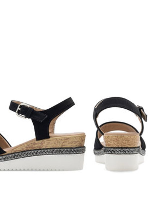 Clara Barson Espadryle WS2189-15 Czarny. Kolor: czarny. Materiał: syntetyk, skóra