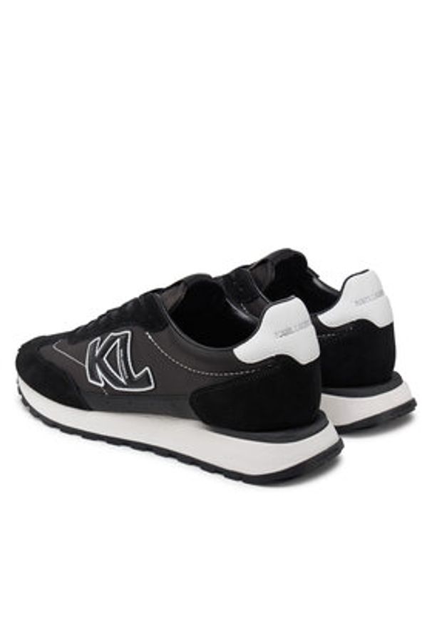 Karl Lagerfeld - KARL LAGERFELD Sneakersy Kairo KL51124 Czarny. Kolor: czarny. Materiał: materiał