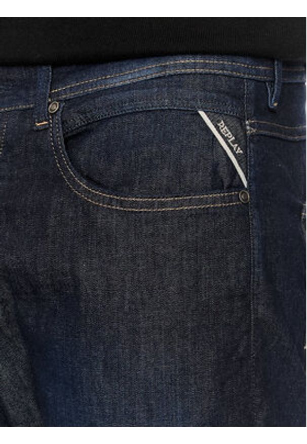 Replay Jeansy M1008J.000.785 774 Granatowy Slim Fit. Kolor: niebieski