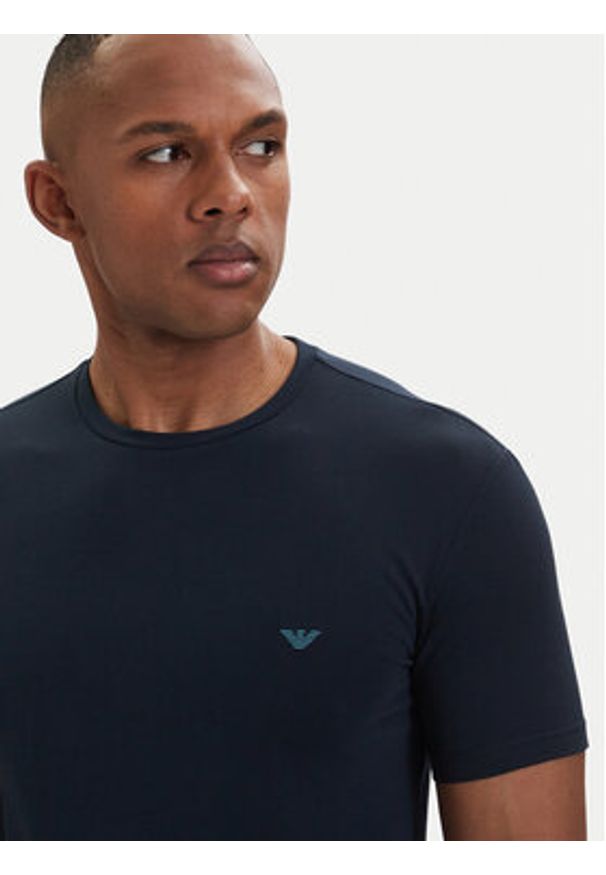 Emporio Armani Underwear T-Shirt EM000379 AF18895 UB102 Granatowy Regular Fit. Kolor: niebieski. Materiał: bawełna