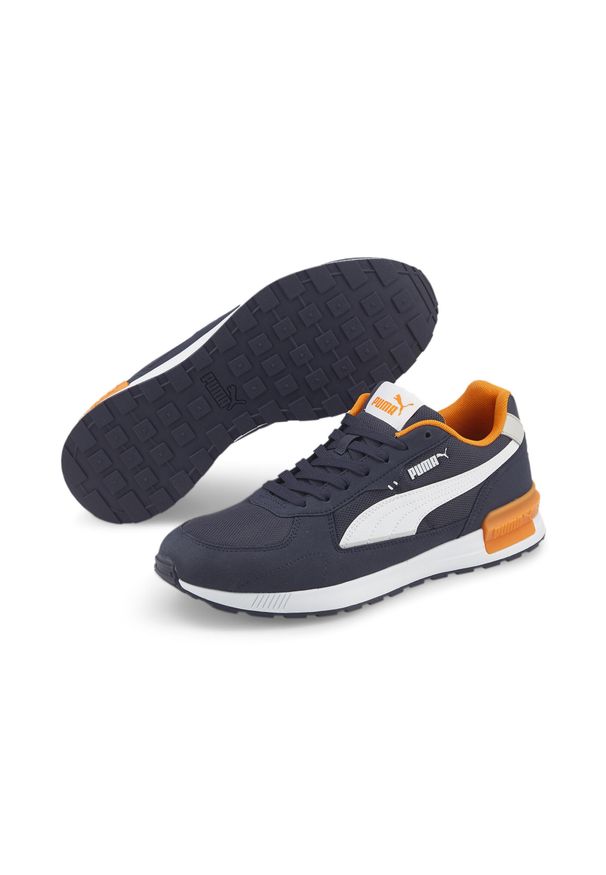 Buty do chodzenia męskie Puma Graviton. Zapięcie: sznurówki. Kolor: pomarańczowy, wielokolorowy. Materiał: materiał, tkanina. Szerokość cholewki: normalna. Sport: turystyka piesza