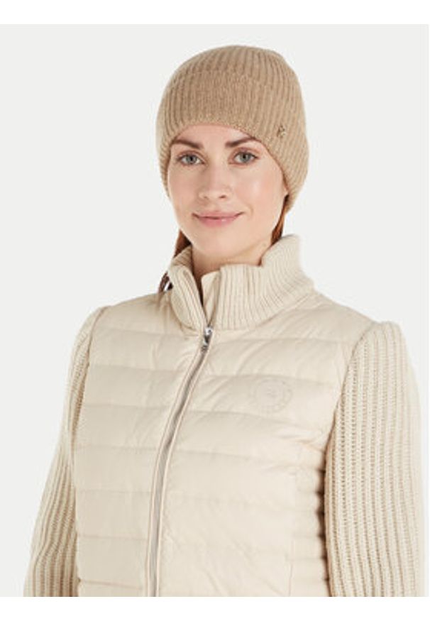 TOMMY HILFIGER - Tommy Hilfiger Czapka AW0AW16623 Beżowy. Kolor: beżowy. Materiał: materiał, kaszmir