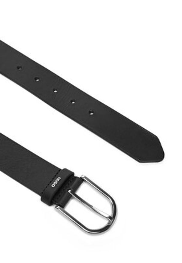 Hugo - HUGO Pasek Damski Zoey-S Sz35 50522723 Czarny. Kolor: czarny. Materiał: skóra