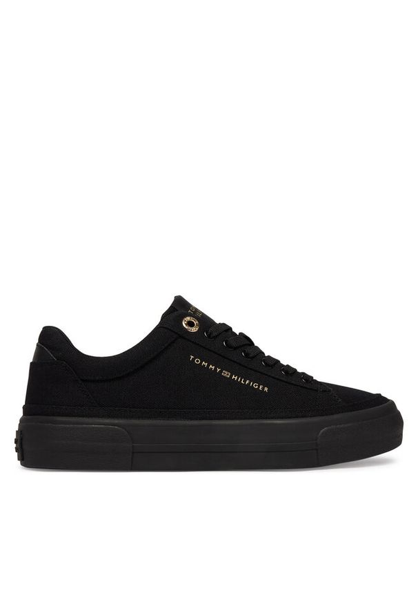 TOMMY HILFIGER - Sneakersy Tommy Hilfiger. Kolor: czarny. Obcas: na platformie