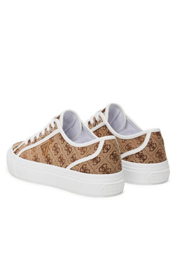 Guess Tenisówki FLGJEA FAL12 Beżowy. Kolor: beżowy. Materiał: materiał