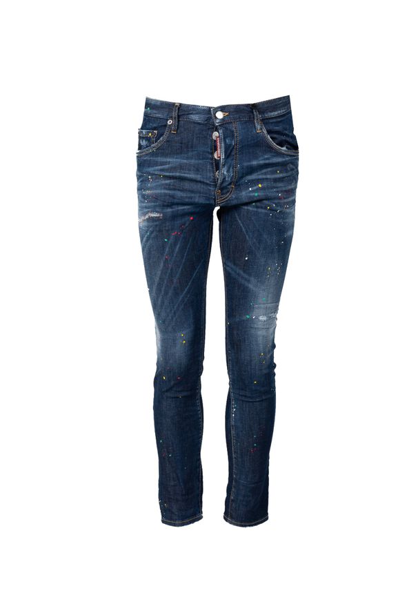 DSQUARED2 - Dsquared2 Jeansy "Skater Jean" | S71LB1165 S30789 | Mężczyzna | Granatowy. Okazja: na co dzień. Stan: obniżony. Kolor: niebieski. Sezon: lato. Styl: elegancki, casual