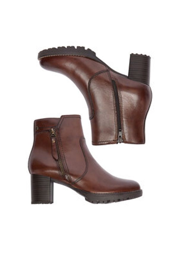 Lasocki Botki CEO-WB-LETICIA-01 Brązowy. Kolor: brązowy. Materiał: skóra