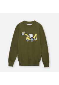 Sinsay - Sweter chłopięcy - Khaki. Kolor: brązowy #1