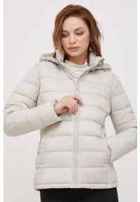 Pepe Jeans kurtka Maddie damska kolor beżowy zimowa. Kolor: beżowy. Materiał: materiał. Sezon: zima #1