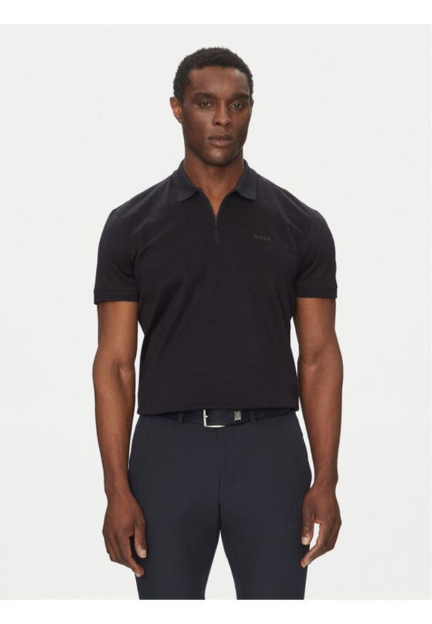 BOSS Polo Philix Pima 50538177 Granatowy Regular Fit. Typ kołnierza: polo. Kolor: niebieski. Materiał: bawełna