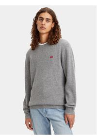 Levi's® Sweter Original Housemark A4320-0000 Szary Standard Fit. Kolor: szary. Materiał: syntetyk #4