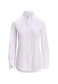 Polo Ralph Lauren Koszula 211941509002 Biały Slim Fit. Typ kołnierza: polo. Kolor: biały. Materiał: bawełna #4