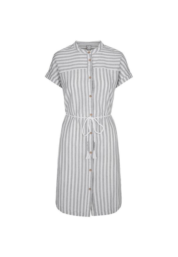 GLOMEX - Glemo Loaf Nesha Sukienka Damska M – Len-Bawełna. Kolor: wielokolorowy. Materiał: len, bawełna. Sezon: lato. Typ sukienki: sportowe. Styl: sportowy