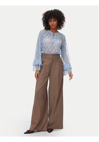 Vero Moda Bluzka Loulou 10345400 Błękitny Loose Fit. Kolor: niebieski. Materiał: syntetyk #5