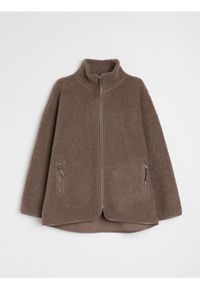 Sinsay - Bluza bomber - brązowy. Kolor: brązowy