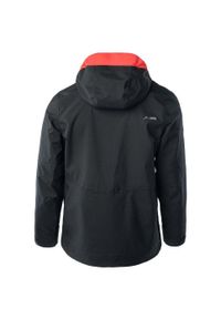 Elbrus - Męska Kurtka Wodoodporna Montoni. Kolor: czarny, wielokolorowy, czerwony. Sport: turystyka piesza