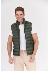 Blauer USA - BLAUER Zielony puchowy bezrękawnik męski logan, Rozmiar 3XL. Kolor: zielony. Materiał: puch. Długość rękawa: bez rękawów #6