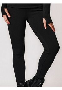 Sinsay - Legginsy z futerkowym ociepleniem w środku - czarny. Kolor: czarny #1