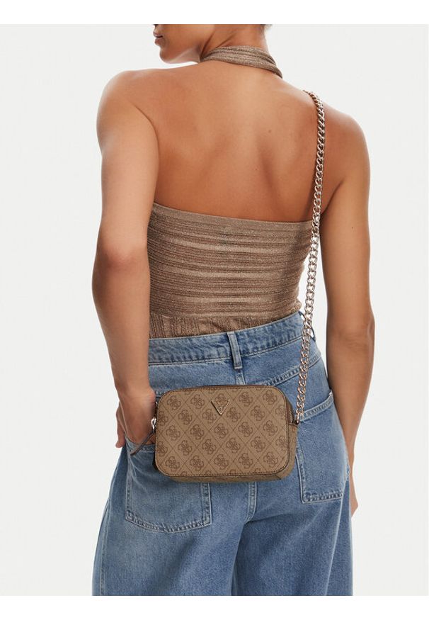 Guess Torebka Noelle II HWBG96 72140 Brązowy. Kolor: brązowy. Materiał: skórzane