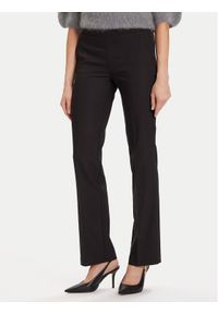 Morgan Spodnie materiałowe 242-PBEKA.F Czarny Slim Fit. Kolor: czarny. Materiał: bawełna
