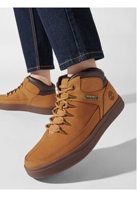 Timberland Sneakersy Davis Square Mid Hiker TB0A1UZV7541 Brązowy. Kolor: brązowy. Materiał: nubuk, skóra #8