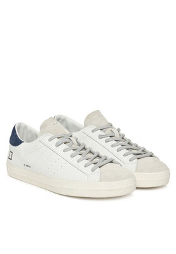 D.A.T.E. Sneakersy Hill Low Vintage Calf M431-HL-VC Biały. Kolor: biały. Materiał: skóra
