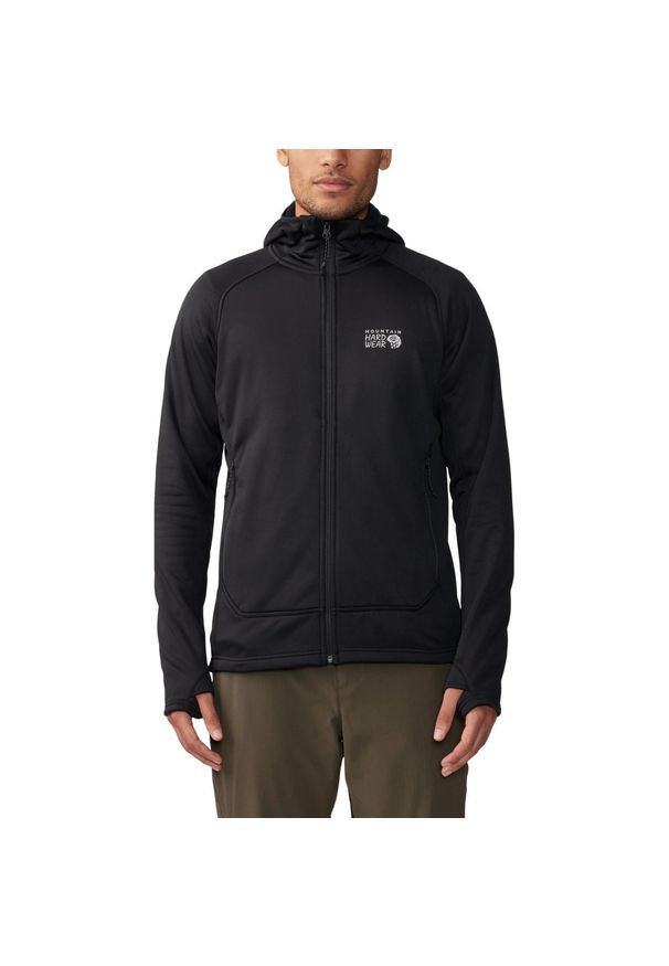 MOUNTAIN HARDWEAR - Sweter Męski Mountain Hardwear Sendura. Kolor: czarny. Materiał: polar. Sport: turystyka piesza