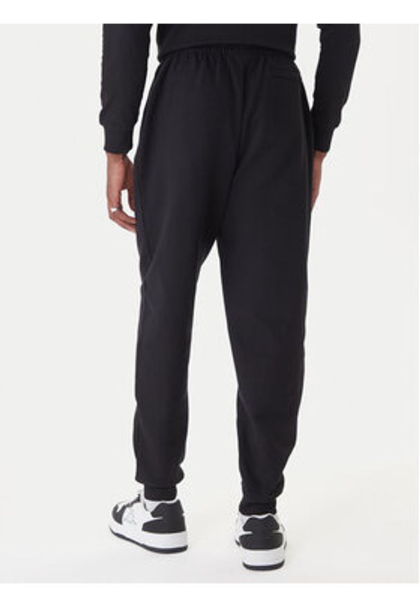 Kappa Spodnie dresowe 351Y41W 005 Czarny Regular Fit. Kolor: czarny. Materiał: bawełna