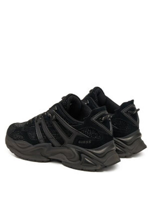 Guess Sneakersy FLPBLL SUE12 Czarny. Kolor: czarny. Materiał: zamsz, skóra