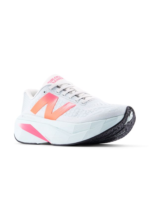 Buty damskie New Balance FuelCell SuperComp Trainer v3 WRCX76E – niebieskie. Kolor: niebieski. Materiał: materiał, włókno, guma. Szerokość cholewki: normalna. Sport: fitness, bieganie