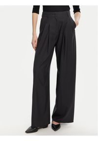Marella Spodnie palazzo Ulzio 2523136095 Szary Wide Leg. Kolor: szary. Materiał: wełna #1