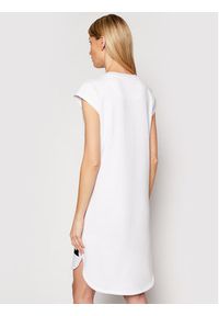 DKNY Sukienka dzianinowa P0RD1B2J Biały Regular Fit. Kolor: biały. Materiał: dzianina, syntetyk