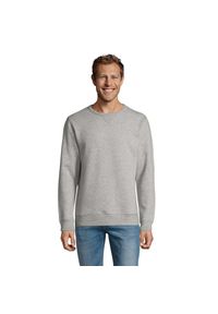 SOL'S - Męska Bluza Melanżowa Sully. Kolor: szary. Wzór: melanż #1