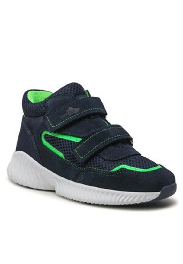 Sneakersy RenBut - 33-4449 Granat/Zieleń. Kolor: niebieski. Materiał: zamsz, skóra, materiał