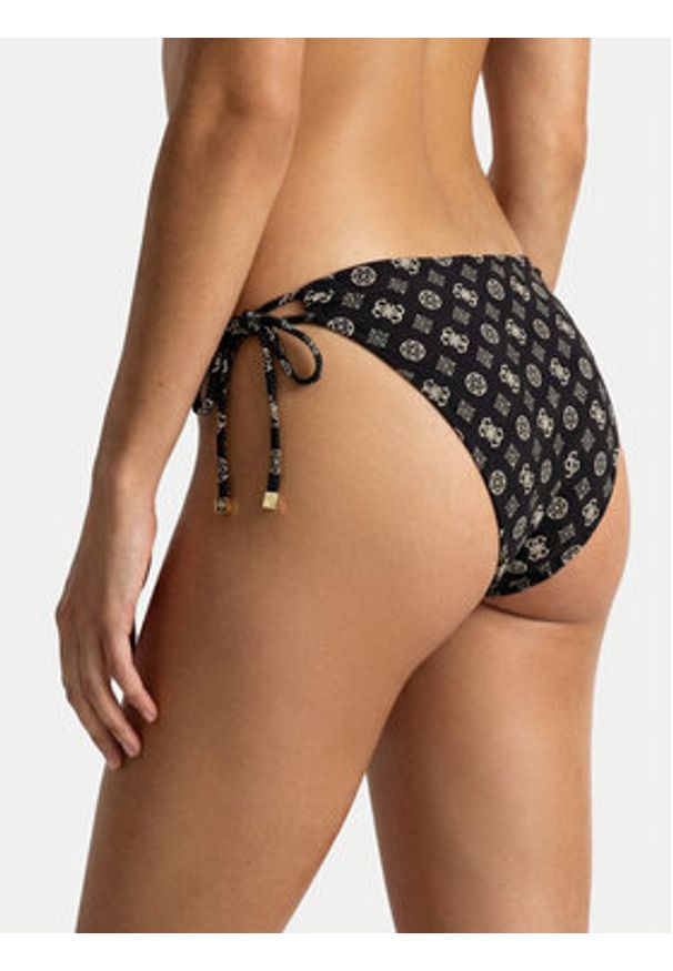 Guess Dół od bikini E6GO06 MC04R Czarny. Kolor: czarny. Materiał: syntetyk