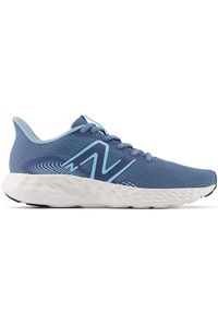 Buty damskie New Balance W411CL3 – niebieskie. Kolor: niebieski. Materiał: syntetyk, materiał. Szerokość cholewki: normalna. Sport: fitness, bieganie