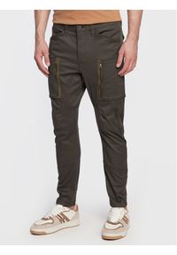 G-Star RAW - G-Star Raw Spodnie materiałowe Zip Pocket 3D D21975-C105-995 Szary Skinny Fit. Kolor: szary. Materiał: bawełna