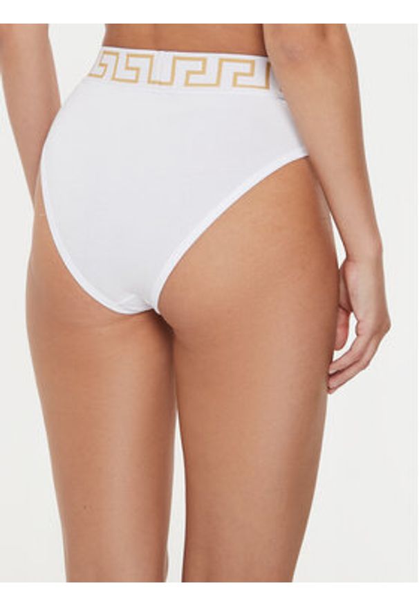 VERSACE - Versace Figi klasyczne z wysokim stanem AUD01050 1A10011 Biały. Stan: podwyższony. Kolor: biały. Materiał: bawełna