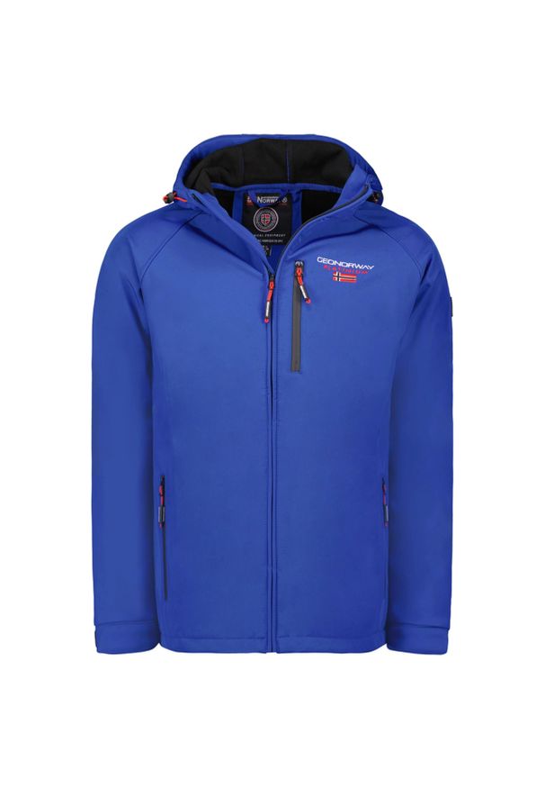 Geographical Norway TAKITO Softshell męski MEN 009, błękit królewski.. Kolor: niebieski. Materiał: poliester, elastan. Sport: turystyka piesza