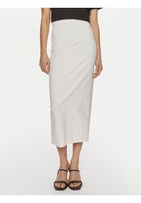 ViCOLO Spódnica ołówkowa TB0030 Écru Slim Fit. Materiał: syntetyk, bawełna