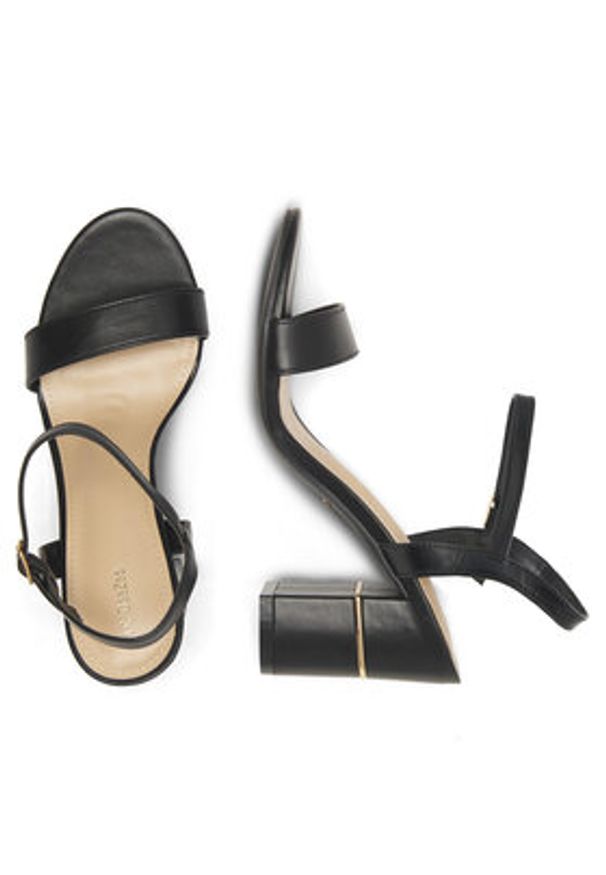 DeeZee Sandały KLLWRK418-A1 Czarny. Kolor: czarny. Materiał: skóra