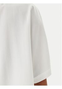 Marc O'Polo Bluzka 503 0840 41013 Biały Relaxed Fit. Typ kołnierza: polo. Kolor: biały. Materiał: lyocell #4