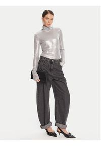 Patrizia Pepe Body 8M1751 J276 Srebrny Regular Fit. Kolor: srebrny. Materiał: syntetyk