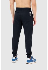 EA7 Emporio Armani - EA7 Dres męski z bluzą z kapturem, Rozmiar S. Kolor: niebieski. Materiał: dresówka #6