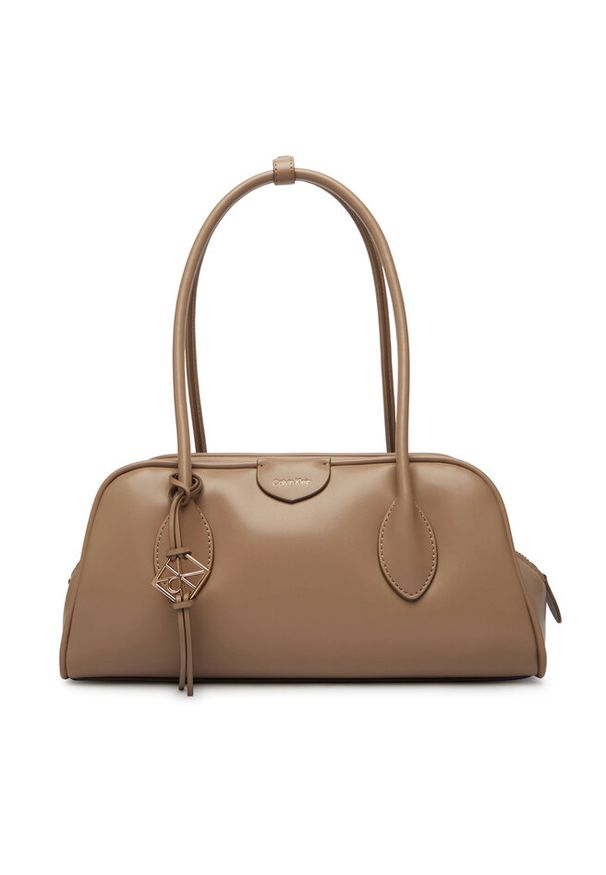 Torebka Calvin Klein. Kolor: beżowy