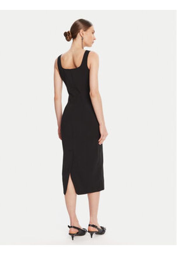 Patrizia Pepe Sukienka koktajlowa 8A1514 A6F5 Czarny Regular Fit. Kolor: czarny. Materiał: syntetyk. Styl: wizytowy