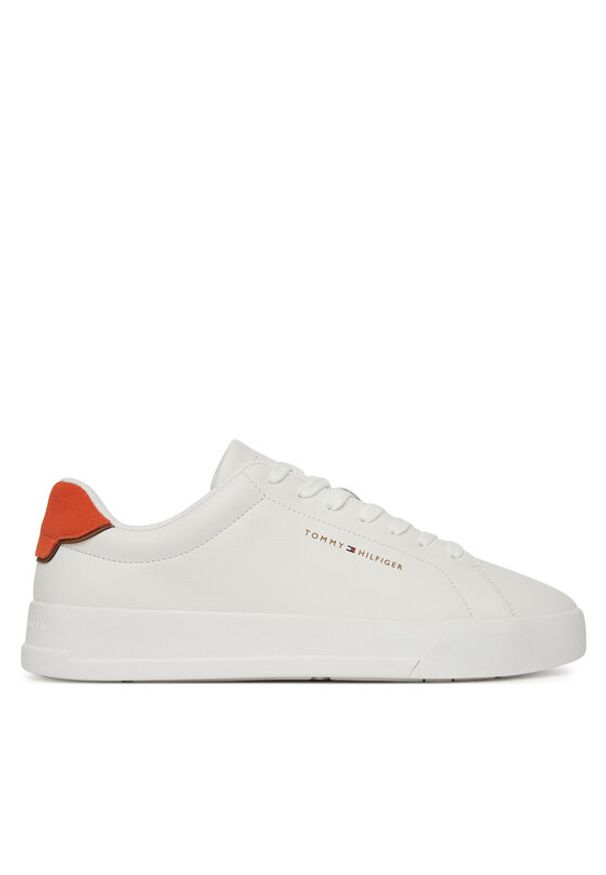 TOMMY HILFIGER - Tommy Hilfiger Sneakersy FM0FM05367 Biały. Kolor: biały. Materiał: skóra
